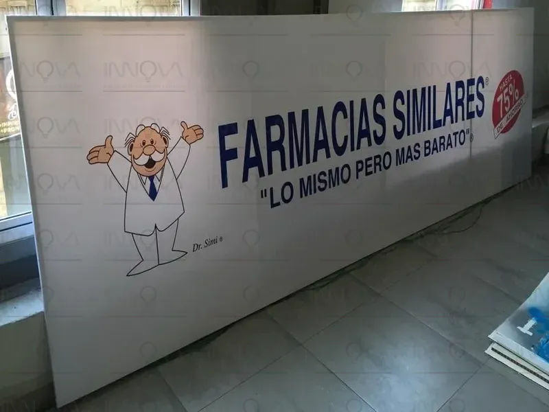 AVISOS DE FACHADA - TIPO BASTIDOR - Imagen 1
