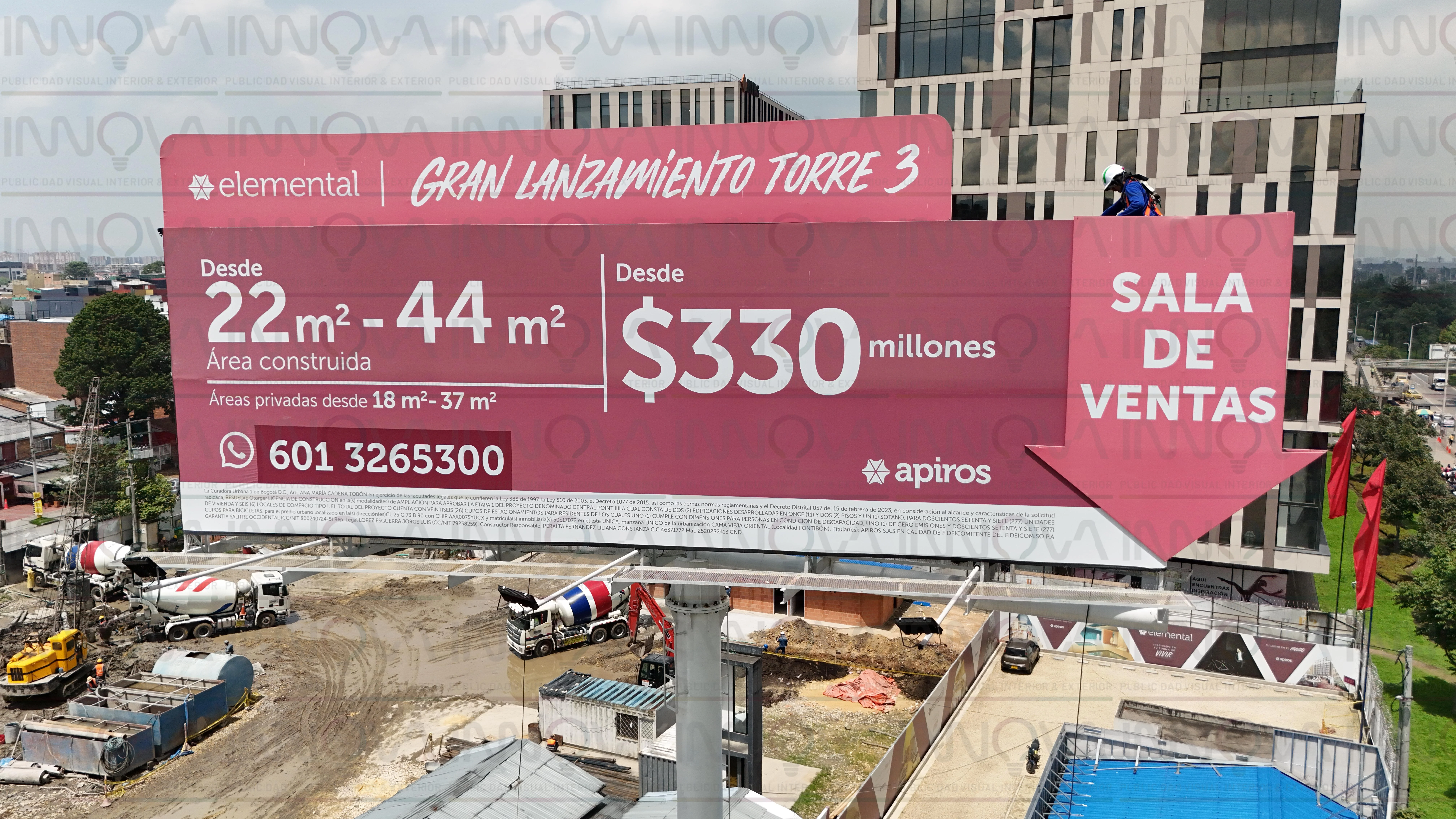 VALLA PUBLICITARIA - METALICAS TUBULARES - Imagen 2